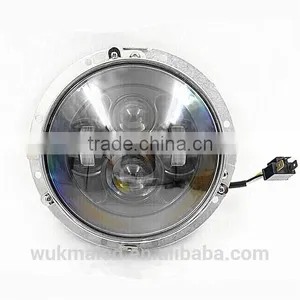 7inch Round Mounting Bracket Ring for 7" LED Projector Head Light Black for Harley Davidson thumbnail-3