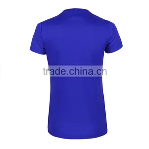 2016 Custom Wholesalecomfortable Ladies Royal Blue Running Tshirt thumbnail-2
