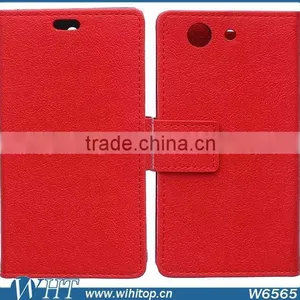 Phone Accessories Luxury Wallet Leather Flip Case for Sony Xperia Z4 Compact thumbnail-5