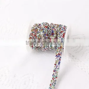 Colorful Resin Rhinestone Chain Hotfix Rhinestone Trim thumbnail-1