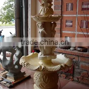 Woman Outdoor Marble Water Fountain Hand Carved Stone Sculpture for Garden Home Hotel thumbnail-1