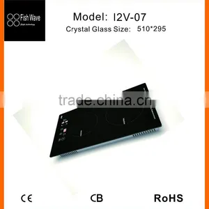 Foshan Sensor Touch Control Europe Style Plastic Cover Built-in 2 Zones Domino Induction Cooker in Kitchen Appliance thumbnail-3
