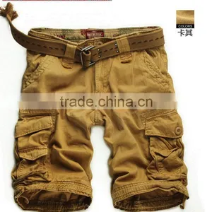 2016 Summer Fashion Heavy Cotton Cargo Shorts Heavy Washed thumbnail-3