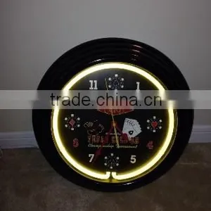 Promotional 17" Neon Tower Clock Wholesell thumbnail-1