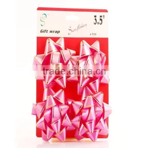 Various Color for Gift Packing Festival Decoration Star Ribbon Bow Pre-made Bow thumbnail-2