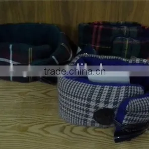 Checked Neck Gaiter With Horn Button thumbnail-1