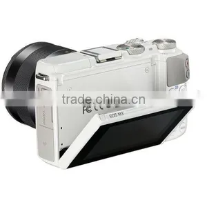 Canon EOS M3 With EF-M 18-55mm and 55-200mm Camera Kit - White DGS Dropship thumbnail-3
