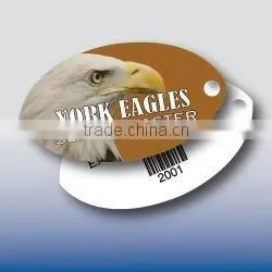 Football Shaped Plastic Key Tag (PVC) thumbnail-1