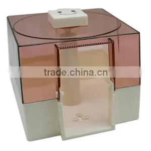 Square Transparent Khaki Toilet Paper Roll Dispensers thumbnail-3