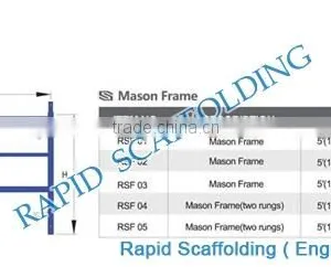 Metal Construction System High Quality Ladder Frame Scaffolding thumbnail-1