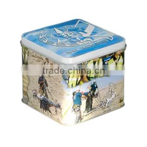 Square Tin Box for Accessory Storage& Beautiful Gift Tin Box thumbnail-2