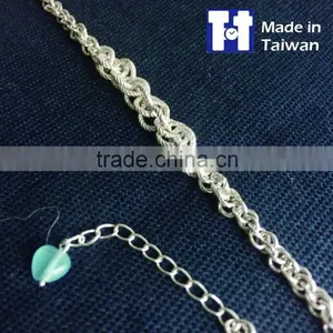 Manual Double Spiral Sterling Silver Bracelet Jewelry Valentine Gift thumbnail-2