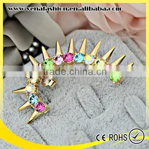 Cartilage French Colors Good Quality Ear Cuff Wrap Clip Earring thumbnail-1