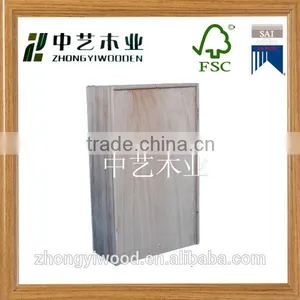 Trade Assurance Economical Pine Wooden Wine Packaging Boxes for Wine Bottles thumbnail-1