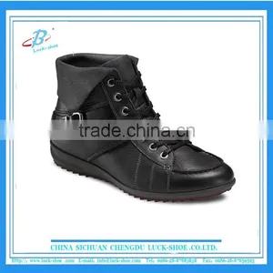 Men's Black Ankle Boots PU Upper , High Quality Ankle Boots for Man, Hot Slae Good Price PU Ankle Boots thumbnail-1
