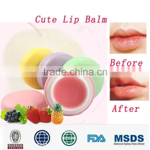 Famous Brand Round Cute Shape Sweet Scented Lip Balm thumbnail-1