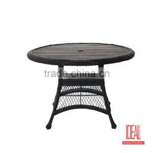 TB023 Round Rattan Wicker Dining Table thumbnail-1