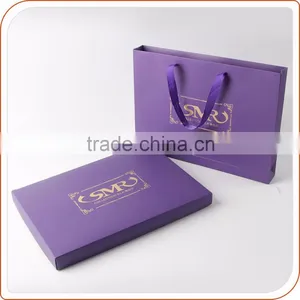Feet Lock no Glue Flat Gift Box Clothes Packaging Plain Paper Box Supplier's Choice thumbnail-2