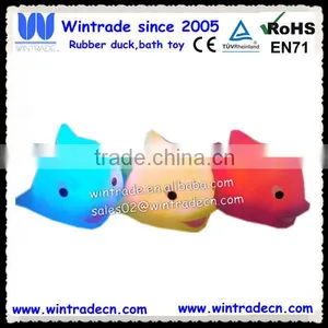 Smile Dolphin Rubber Toy Baby Bath Rubber Animal Toy thumbnail-2