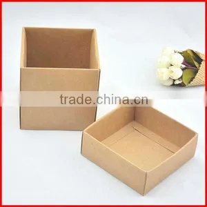 Recycled Kraft Paper Square Hat Box Packing Wholesale thumbnail-1