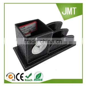 High-end Multi-functional Creative Leather Pen Container Business Card Holder thumbnail-5