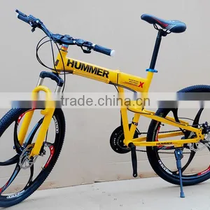26-inch Folding Mountain Bike 21 Speed High-carbon Steel Mountain Bike thumbnail-3