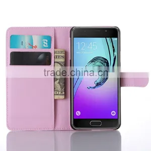 High Quality Leather Card Wallet Folio Stand Flip Case Cover for Samsung GALAXY A3 A310 thumbnail-6