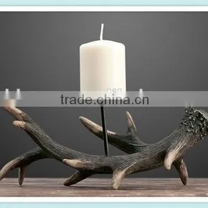 Resin ox Horn Candle Stick ox Horn Candle Holder thumbnail-1