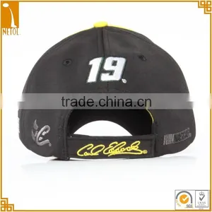 Wjolesale Custom Black 3D Embroidered 6 Panel 100% Cotton Baseball Cap thumbnail-4