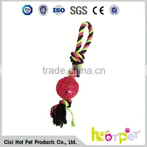 Pet Toys Factory Red Color Cotton Rope Dog Toy Dog Chew Toy thumbnail-1