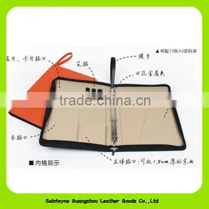 16064 High Quality Leather Presentation File Folders / Leather Expandable File Folder thumbnail-6