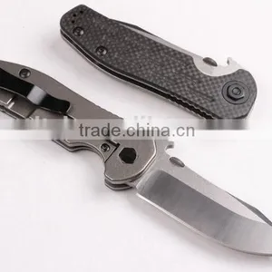 OEM Grey Titanium Alloy Folding Camping Knife thumbnail-2