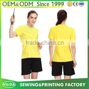Cheap Price Sublimation Badminton Sport Wear Top Quality Dry Fit Badminton Jersey thumbnail-5
