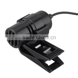 Mini Portable Clip-on Lapel Lavalier Hands-free 3.5mm External Screw Lock Jack Microphone Mic for Computer PC Laptop Loudspeaker thumbnail-1