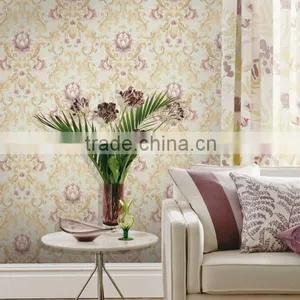 Best Selling Interior Decoration Korean Wallpaper With Big Flower thumbnail-6