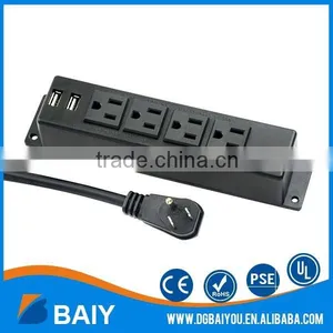 High Quality Hot Sale 3 American Plug Wall Mounted Power Outlets Socket thumbnail-6