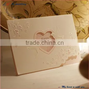 The Eternal Love Unique Romantic Love Paper Wedding Card/ Elegant Romantic Wedding Invitation Card thumbnail-5