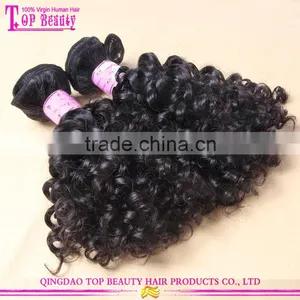 Shandong Factory Mongolian Curly Hair Extension Hair With Rubber Band thumbnail-2