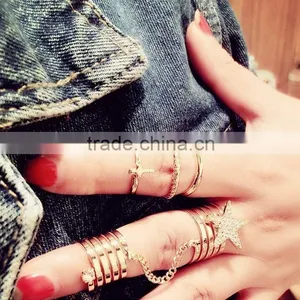 Stone Jewelry Rings Five-pointed Star Sex Ring thumbnail-1