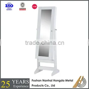 White Mirrored Jewelry Cabinet Furniture for Jewelry thumbnail-1