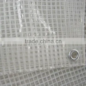 150 Gram Grid Type Transparent and White Color Plastic Tarpaulin thumbnail-2