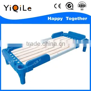 Wholesale Foldable High Quality Cheap Price Plastic Bed for Kids in Kindergarten thumbnail-2