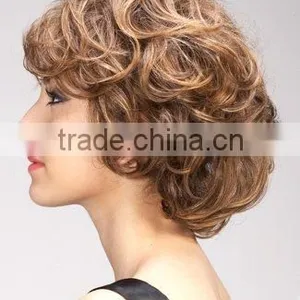 Highlight Curly Hair Wigs for Women, Short Hair Style Supplier thumbnail-1
