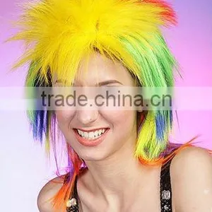 Mens Fancy Dress Wigs, Multi Color Naruto Cosplay Wig thumbnail-1