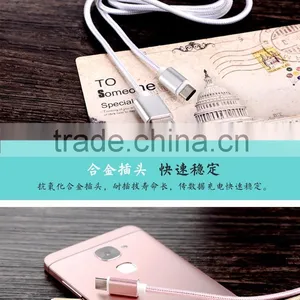 USB 3.0 Smartphone Data Cable Metal Nylon Woven USB Cable Type c Usb Cable thumbnail-6