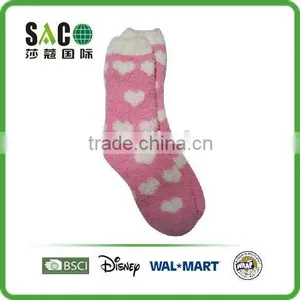 Colourful Heart Jacquard Fluffy Socks thumbnail-1