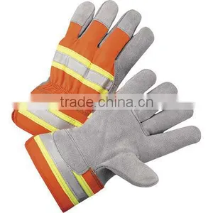 Grey Cow Split Leather,green Reinforcement thumbnail-1