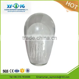 Clear Glass White Jellyfish Paperweight thumbnail-1
