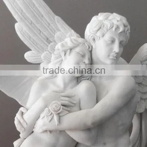 Large White Marble Angel Statue thumbnail-2