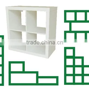 Simple Wooden Cube Bedside Table | Nightstand thumbnail-1